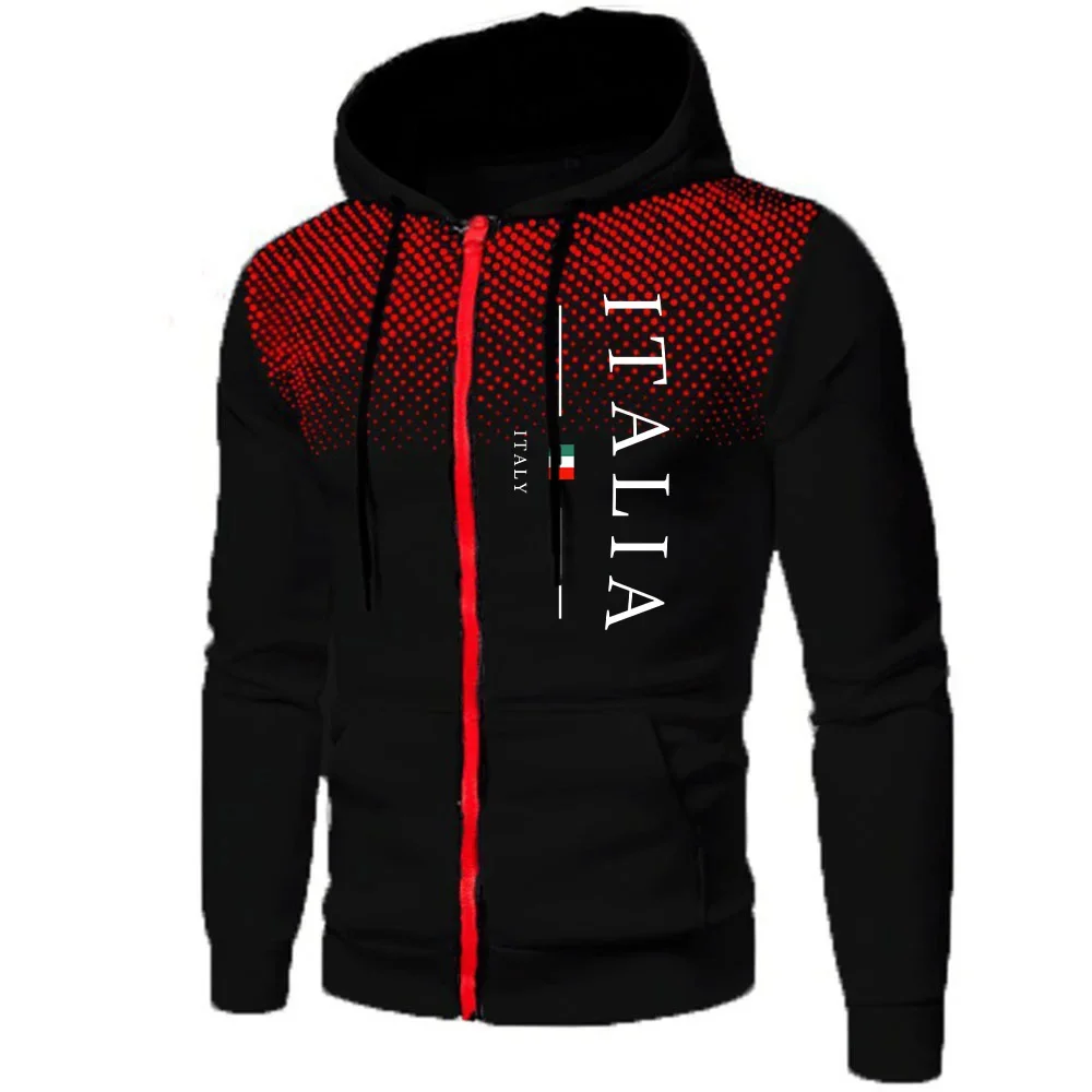 Bluza z kapturem i zamkiem błyskawicznym zip-up sportowa Czarny