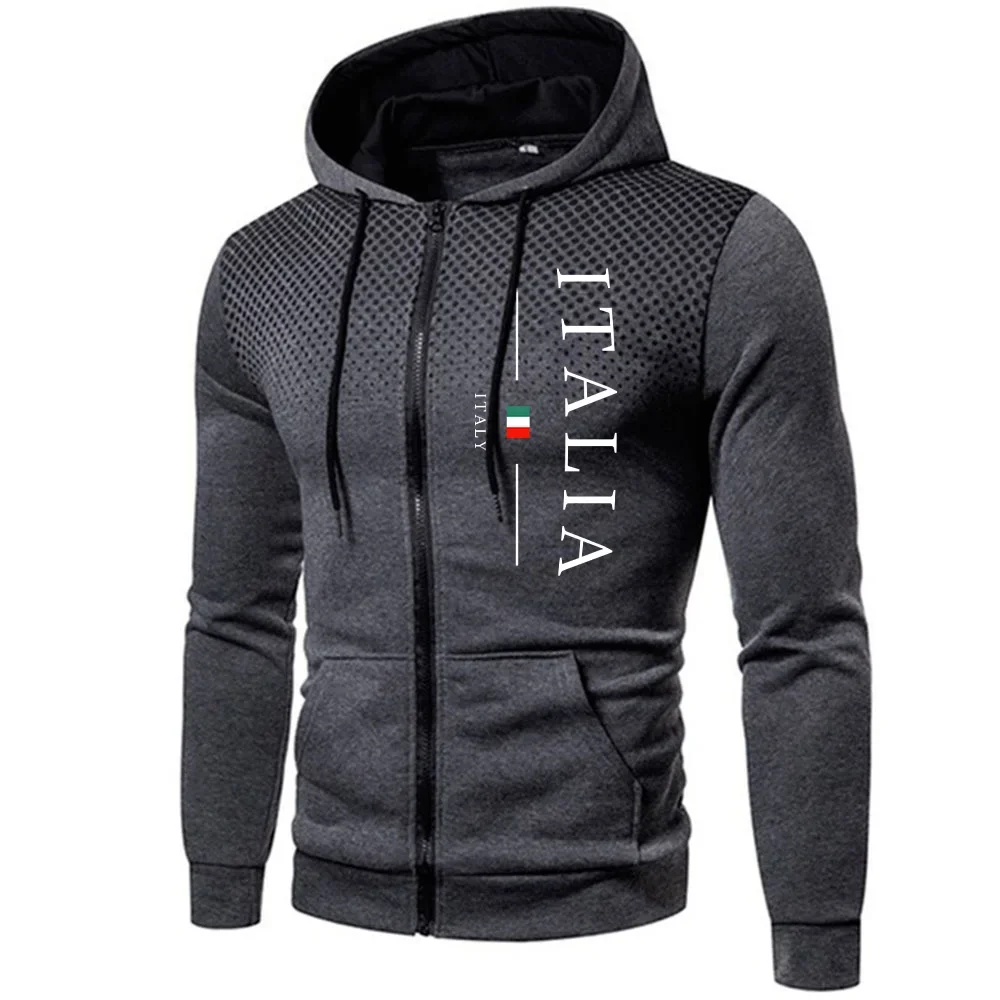 Bluza z kapturem i zamkiem błyskawicznym zip-up sportowa Szary