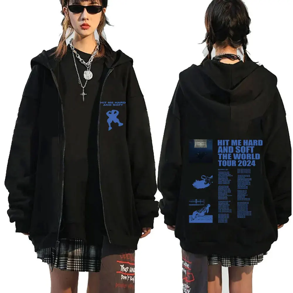 Bluza z kapturem na zamek w stylu hip-hop - unisex 10
