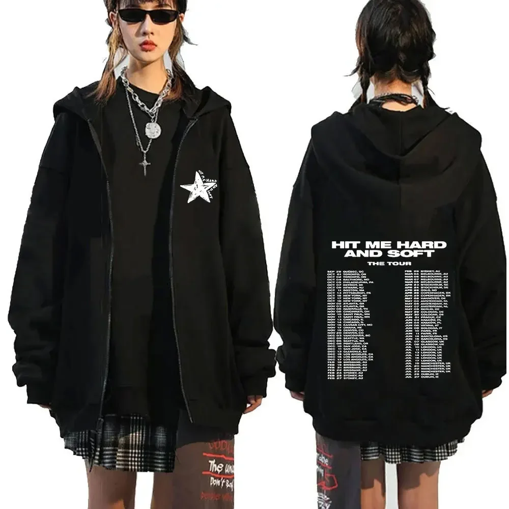 Bluza z kapturem na zamek w stylu hip-hop - unisex 12