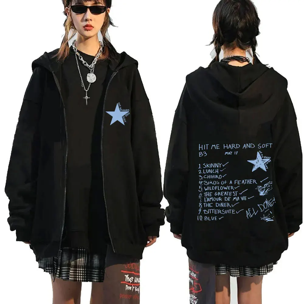 Bluza z kapturem na zamek w stylu hip-hop - unisex 13
