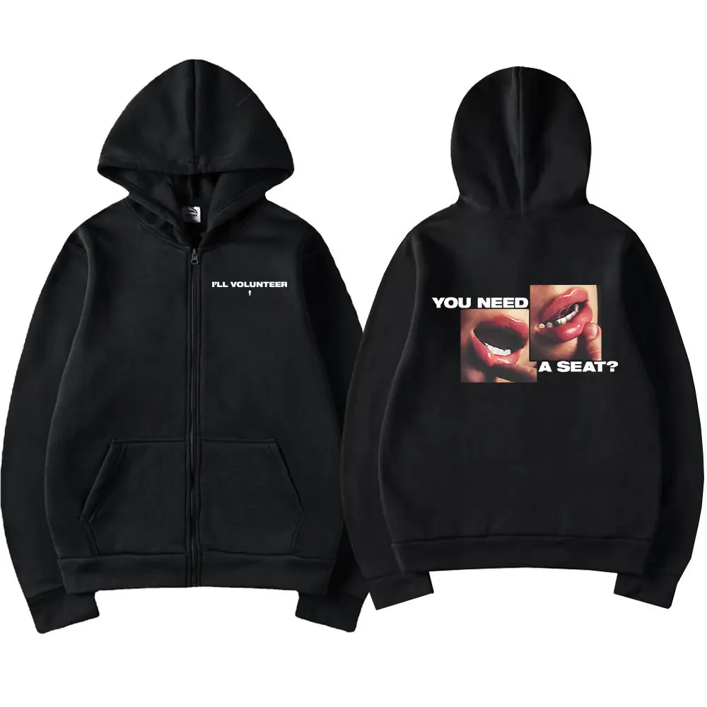 Bluza z kapturem na zamek w stylu hip-hop - unisex 14