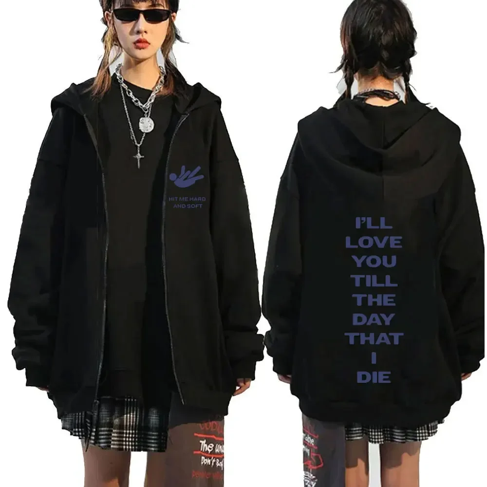 Bluza z kapturem na zamek w stylu hip-hop - unisex 7