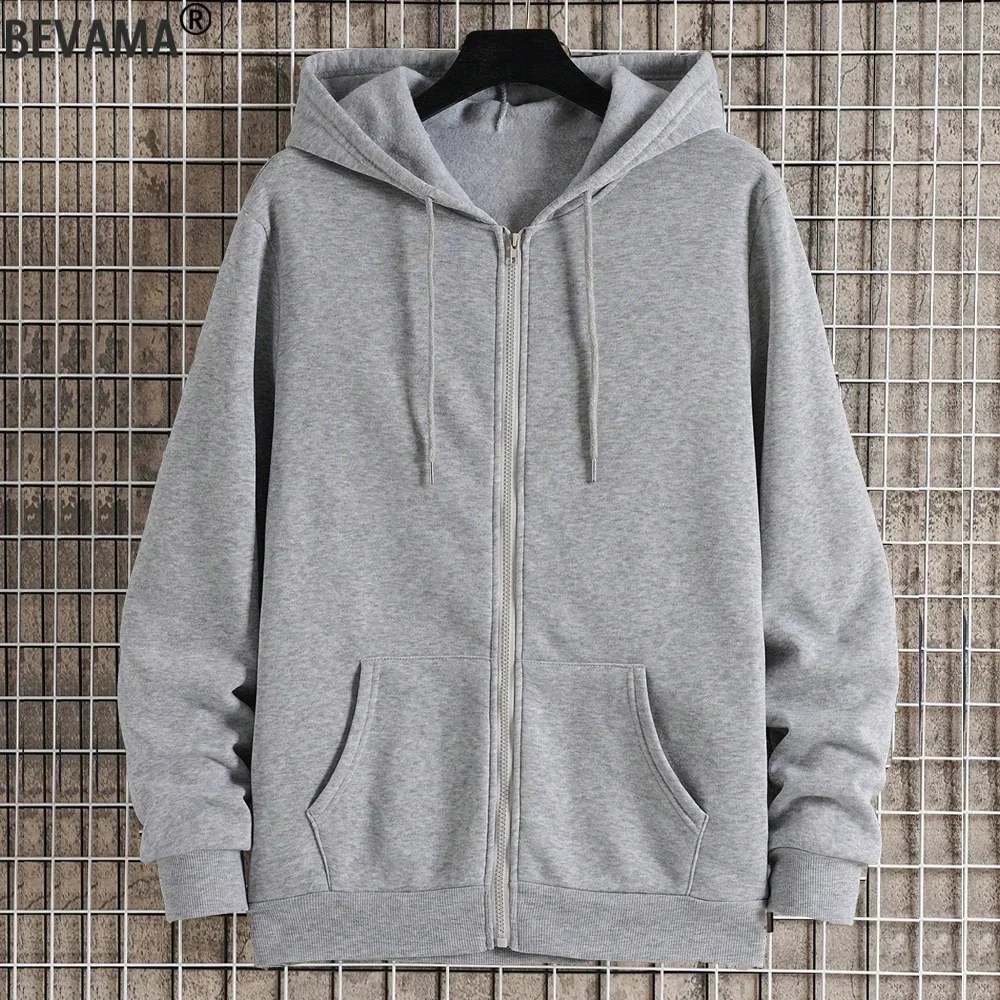 Bluza z kapturem na zamek w stylu Y2K streetwear Szary