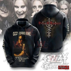 Bluza z kapturem z nadrukiem 3D Ozzy Osbourne - unisex Dhf5j25151at