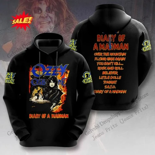 Bluza z kapturem z nadrukiem 3D Ozzy Osbourne - unisex Dhf5j25151b2