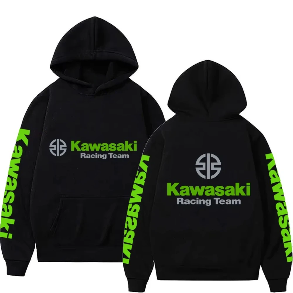 Bluza z kapturem z nadrukiem motocyklowym dla par 1