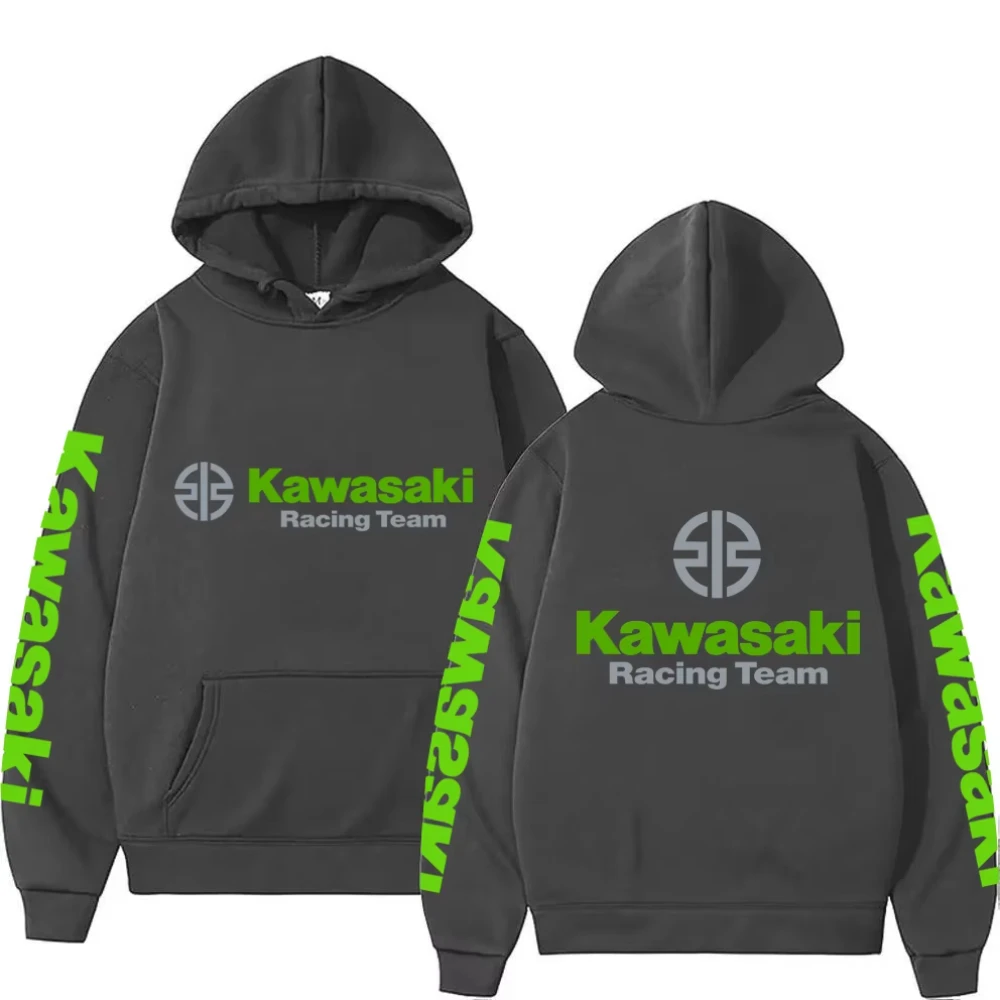 Bluza z kapturem z nadrukiem motocyklowym dla par 3