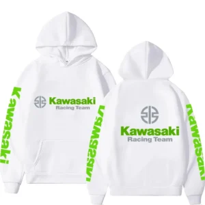 Bluza z kapturem z nadrukiem motocyklowym dla par 4
