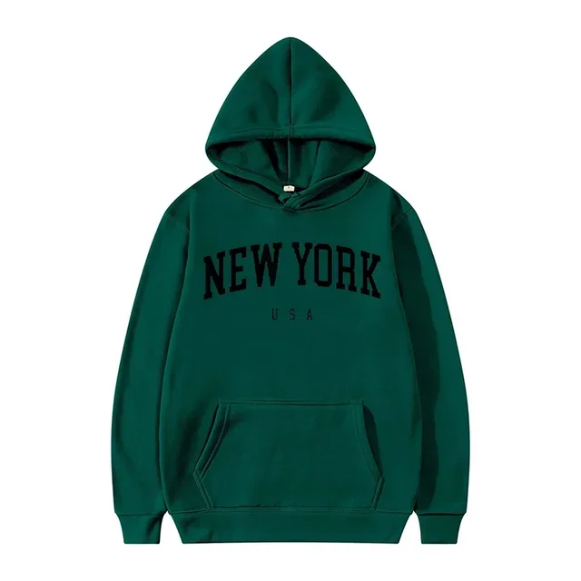 Bluza z kapturem New York USA z nadrukiem, unisex 1
