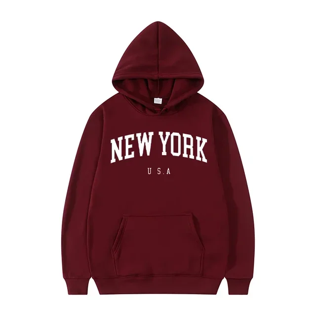 Bluza z kapturem New York USA z nadrukiem, unisex 10