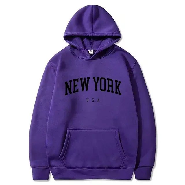 Bluza z kapturem New York USA z nadrukiem, unisex 2