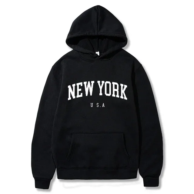 Bluza z kapturem New York USA z nadrukiem, unisex 3