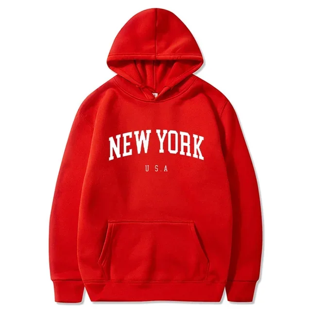 Bluza z kapturem New York USA z nadrukiem, unisex 8