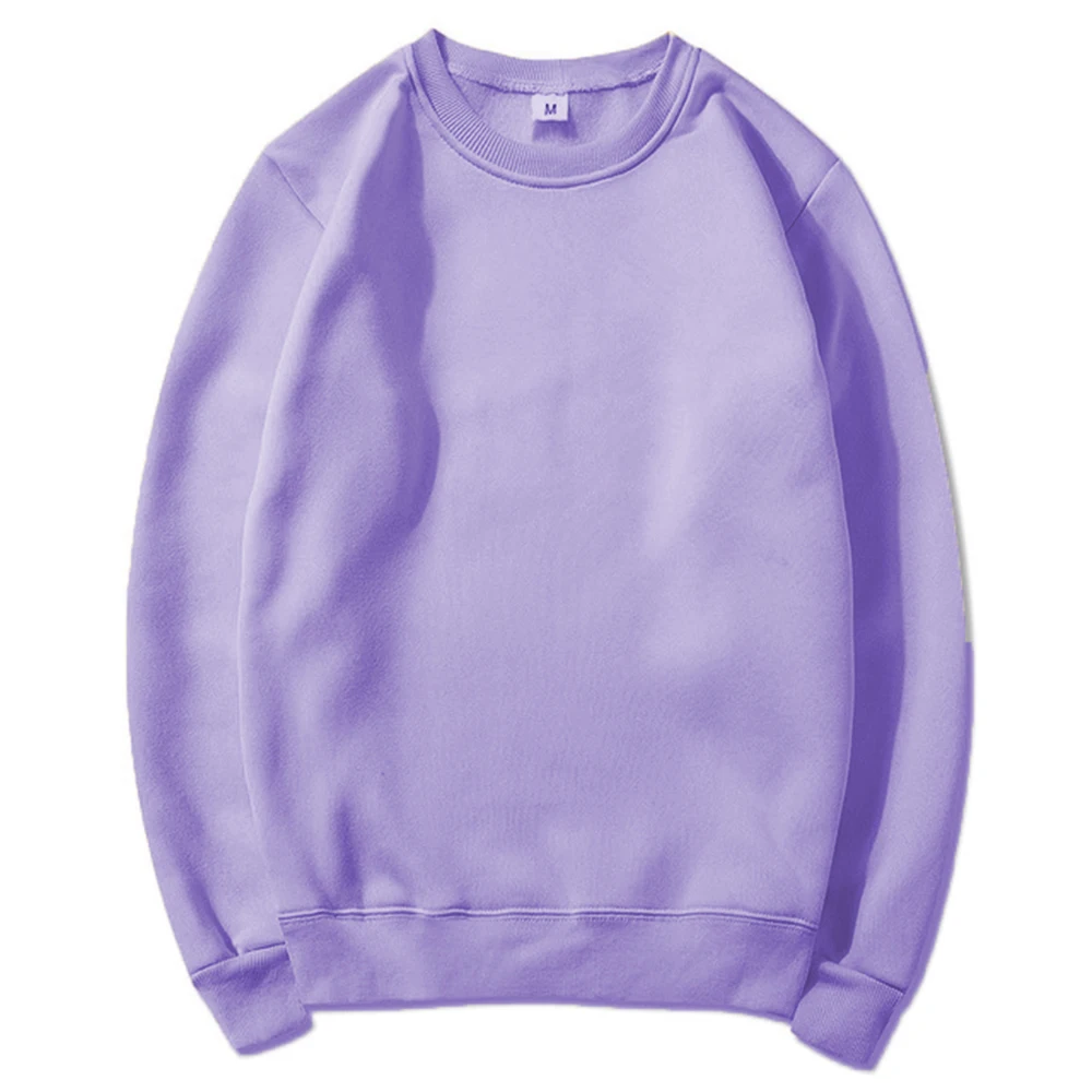 Bluza z kapturem streetwear unisex – casualowa bluza na co dzień Jasnofioletowy