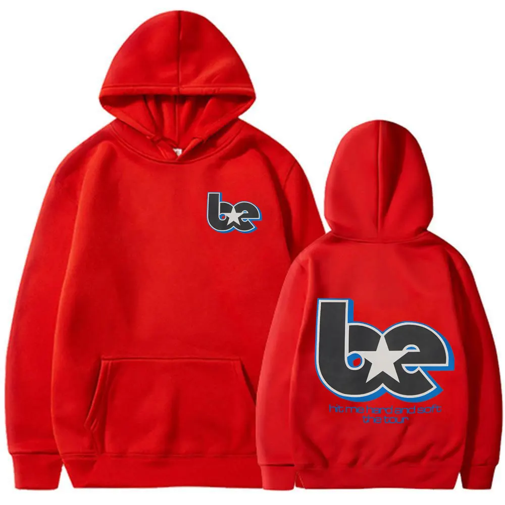 Bluza z kapturem unisex w stylu Harajuku Czerwony