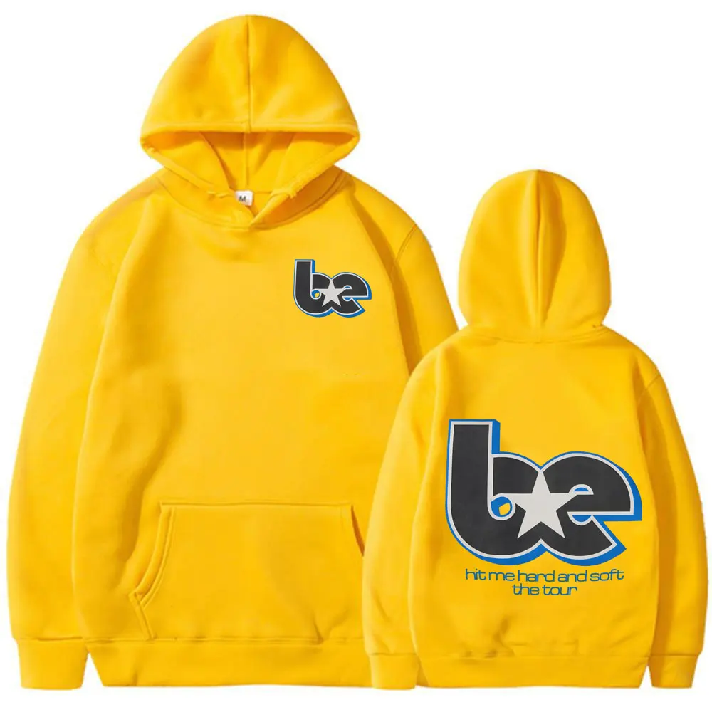Bluza z kapturem unisex w stylu Harajuku Żółty
