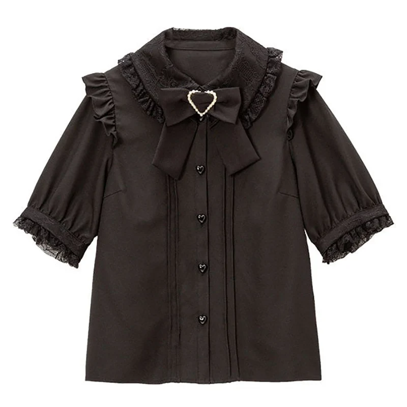 Bluzka kawaii w japońskim stylu Lolita z długim rękawem 11 shirt