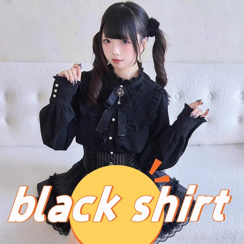 Bluzka kawaii w japońskim stylu Lolita z długim rękawem Shirt 51
