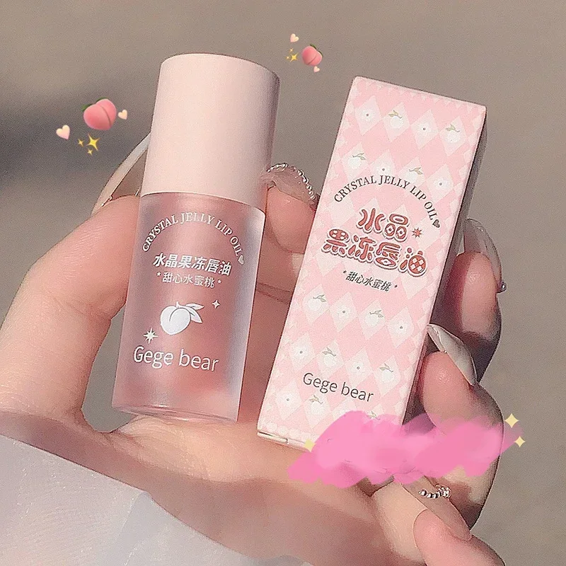 Błyszczyk do ust Crystal Jelly — nawilżający olejek z efektem plumping Błękitny