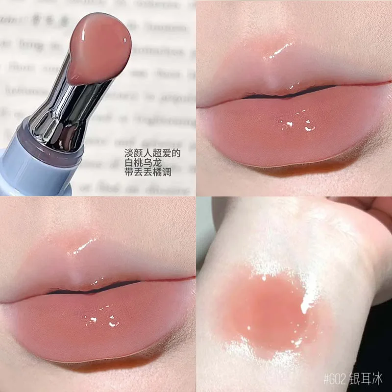 Błyszczyk do ust efekt lustra mirror gloss długotrwały Błękitny
