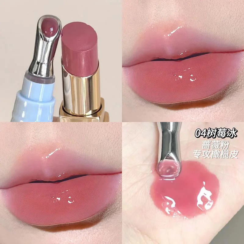 Błyszczyk do ust efekt lustra mirror gloss długotrwały Jasnoszary