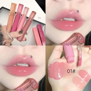 Błyszczyk lustrzany jelly nawilżający długotrwały Cappuvini Khaki