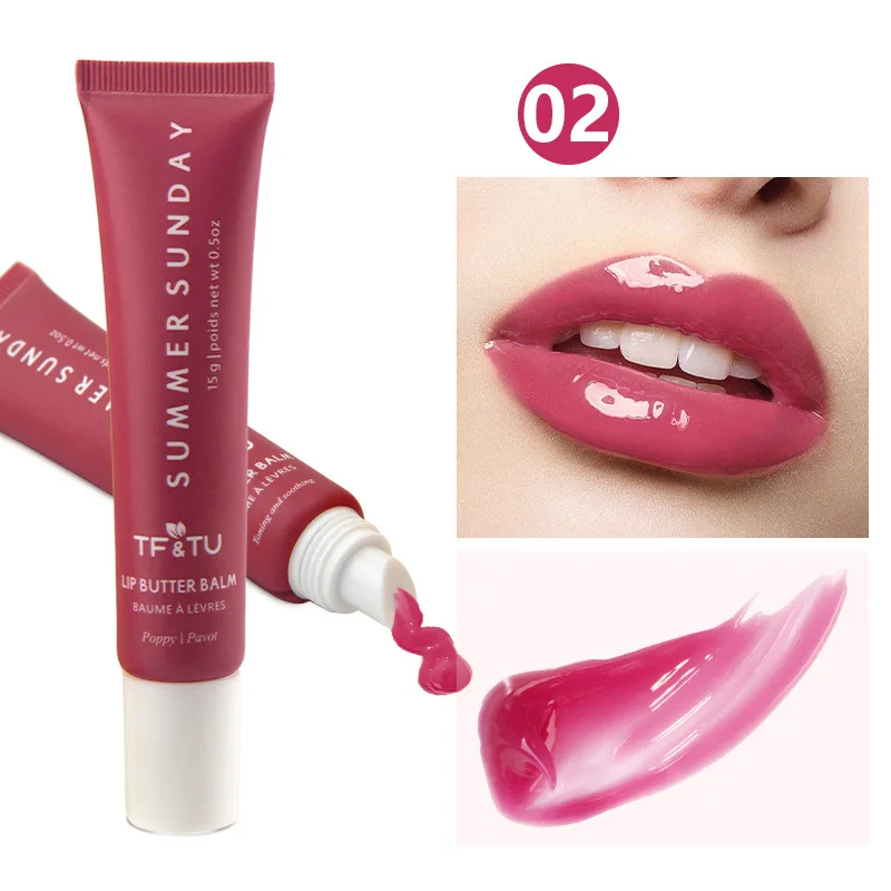 Błyszczyk do ust lustrzany owocowy z olejem miodowym Fioletowy/фиолетовый