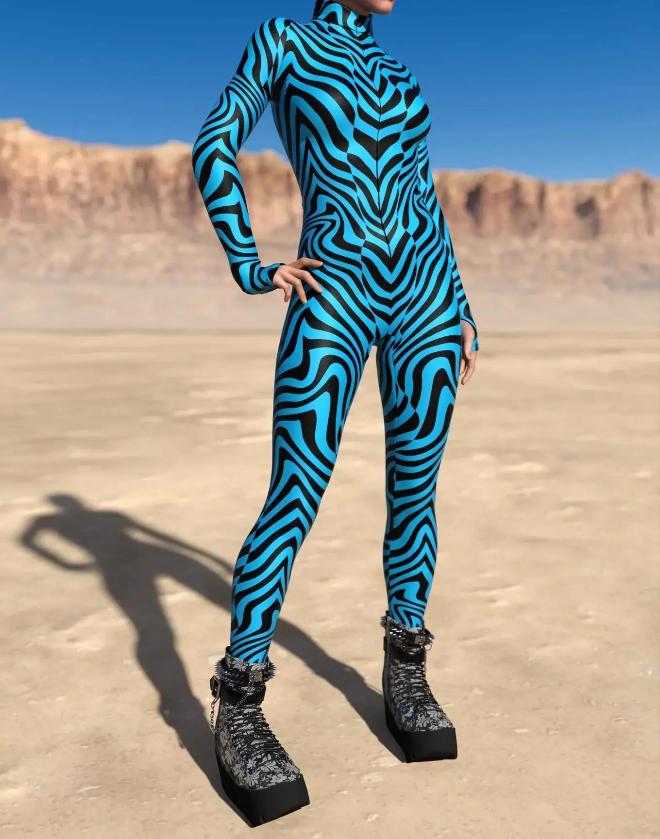 Body damskie z nadrukiem 3D kostium na imprezę Style 5
