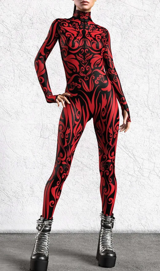 Body damskie z nadrukiem 3D kostium na imprezę Style 7