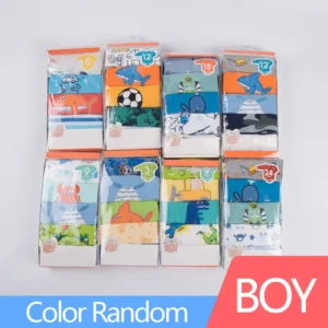 Body niemowlęce bawełniane z krótkim rękawem, 5 sztuk Boys color random
