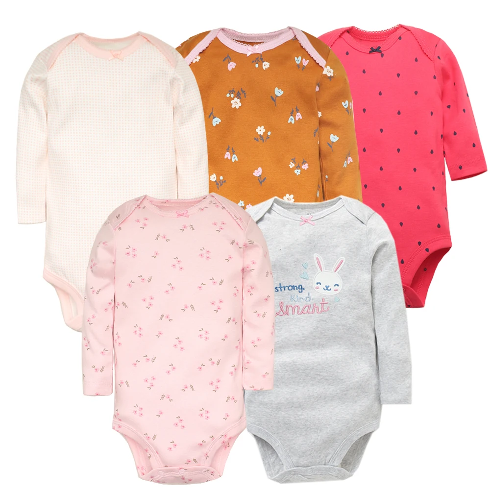Body niemowlęce z długim rękawem 5-pak bawełniane unisex I
