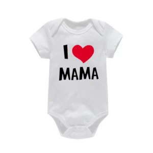 Body niemowlęce I Love Mama & Papa - śmieszne pajacyki dla noworodka Pf0135