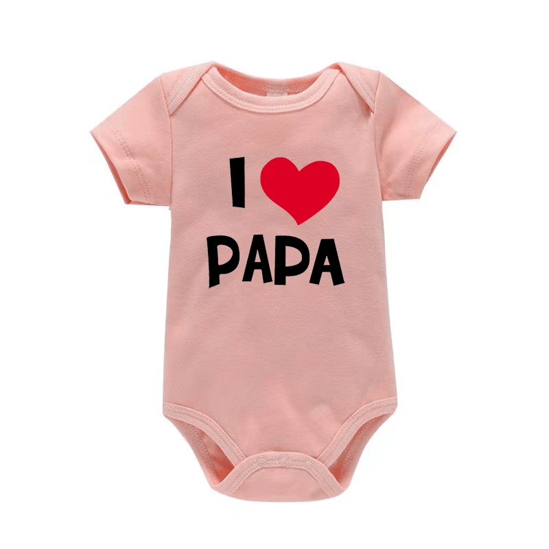 Body niemowlęce I Love Mama & Papa - śmieszne pajacyki dla noworodka Pf0136 f