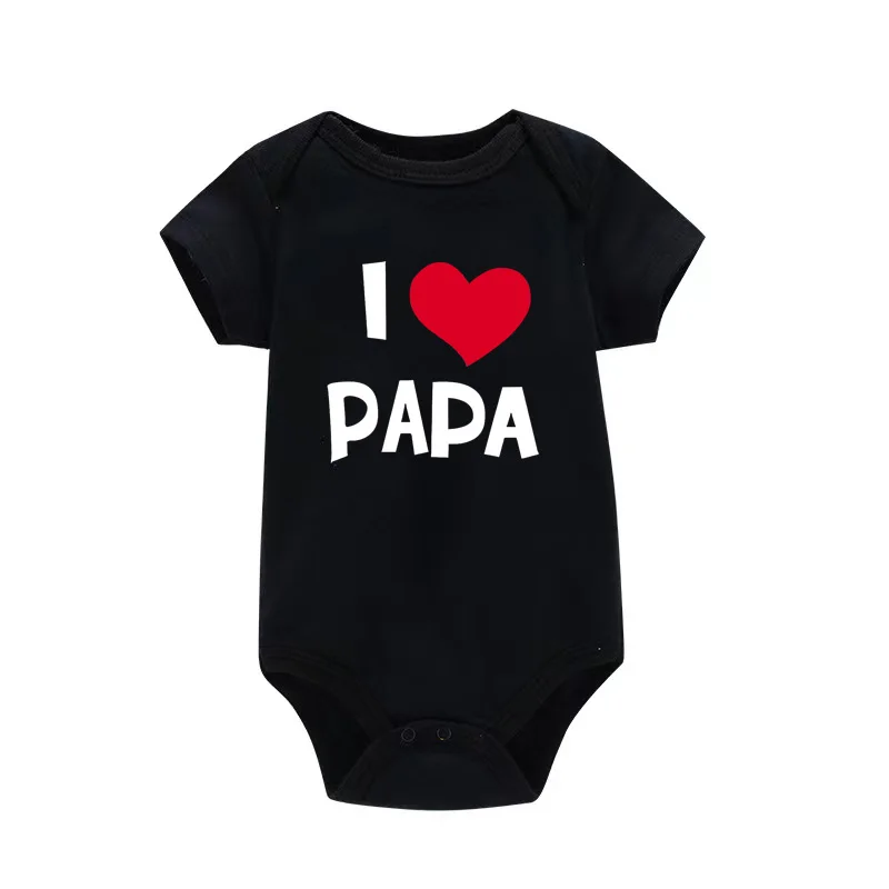 Body niemowlęce I Love Mama & Papa - śmieszne pajacyki dla noworodka Pf0136 hs