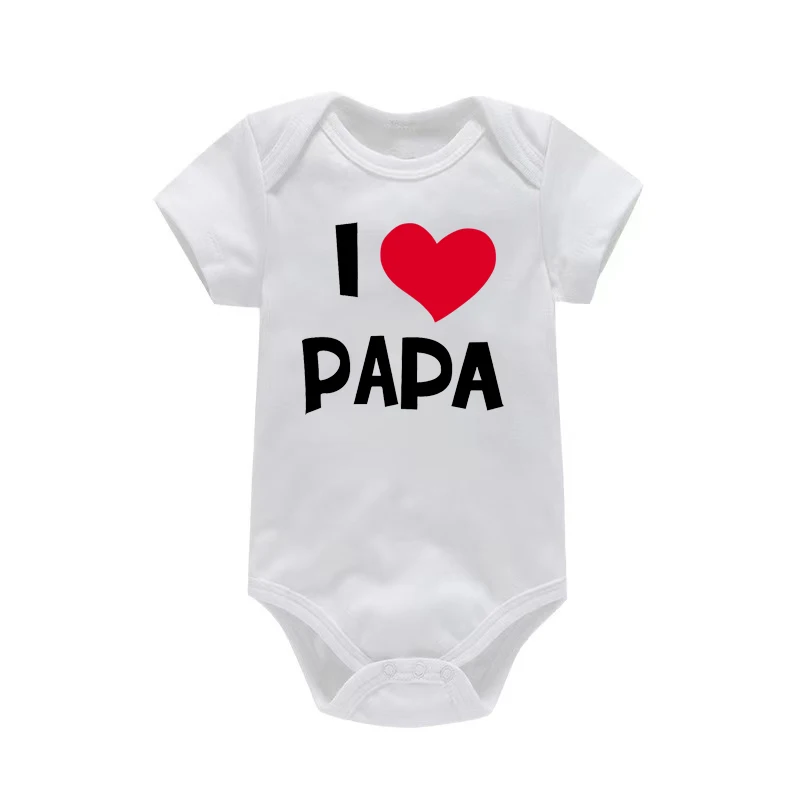 Body niemowlęce I Love Mama & Papa - śmieszne pajacyki dla noworodka Pf0136