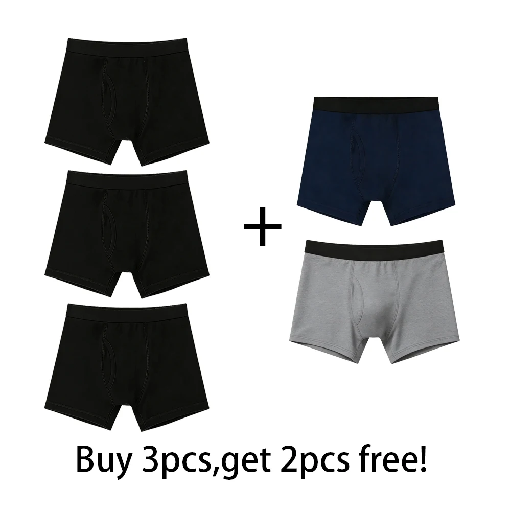 Bokserki męskie chłonne na nietrzymanie moczu, bawełniane 5pcs