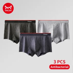 Bokserki męskie MiiOW bawełniane antybakteryjne 3-pak M1860 3a
