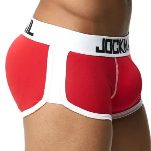 Bokserki męskie push-up z wkładkami modelującymi pośladki Jm435red
