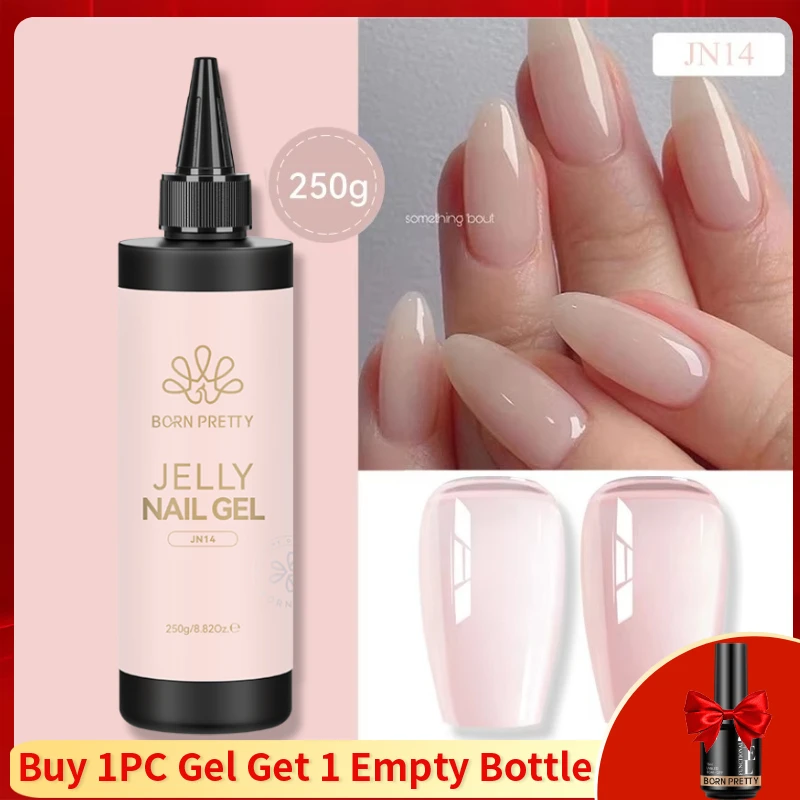 BORN PRETTY baza i top żelowy 250 g - galaretkowy nude Jn14