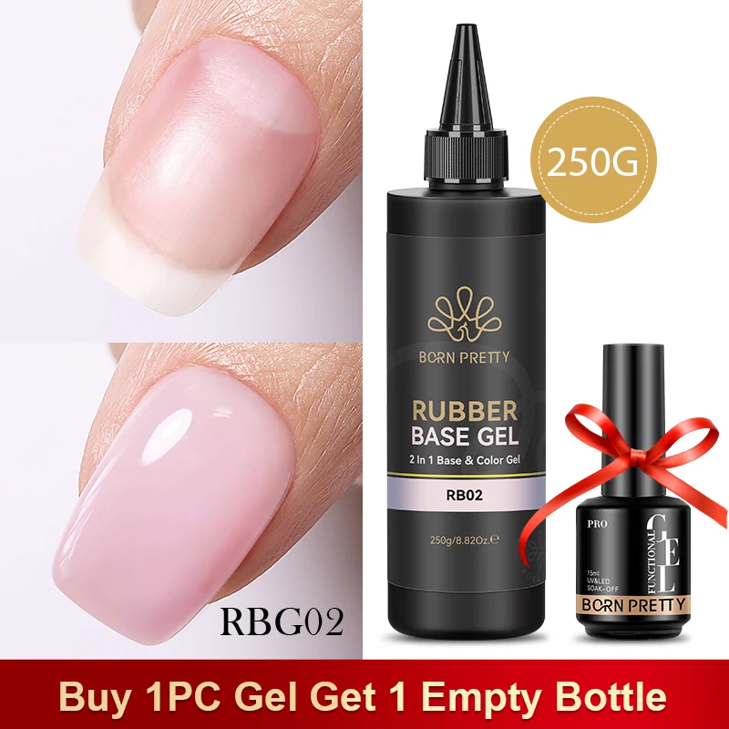 BORN PRETTY baza i top żelowy 250 g - galaretkowy nude Rbg02 250g