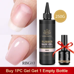 BORN PRETTY baza i top żelowy 250 g - galaretkowy nude Rbg03 250g