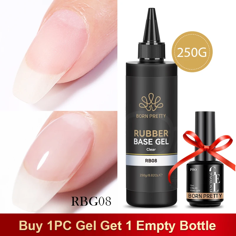 BORN PRETTY baza i top żelowy 250 g - galaretkowy nude Rbg08 250g