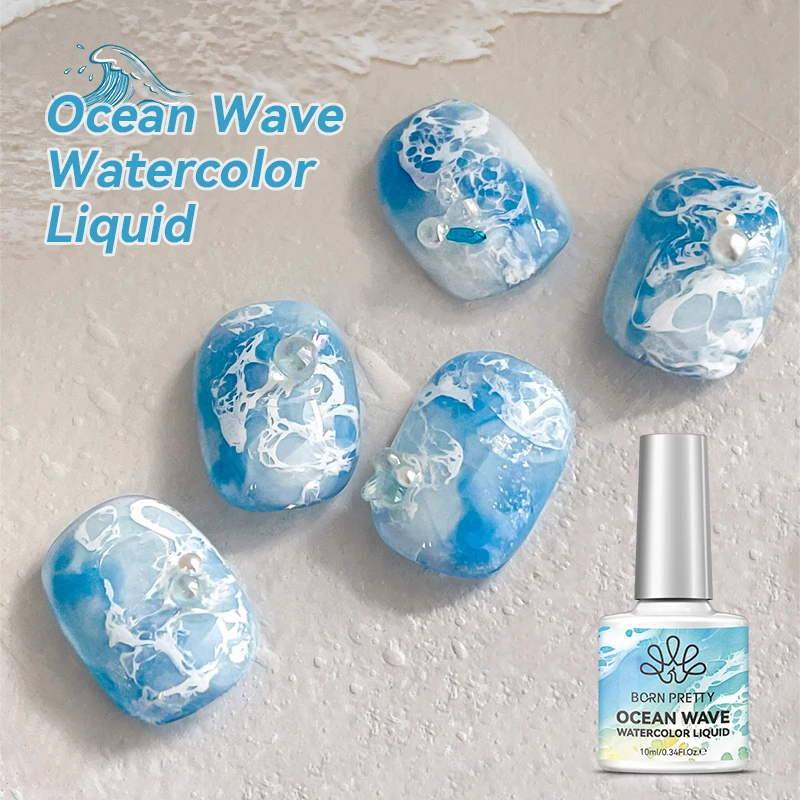BORN PRETTY żel akwarelowy Ocean Wave 10 ml do zdobienia paznokci Ocean wave gel