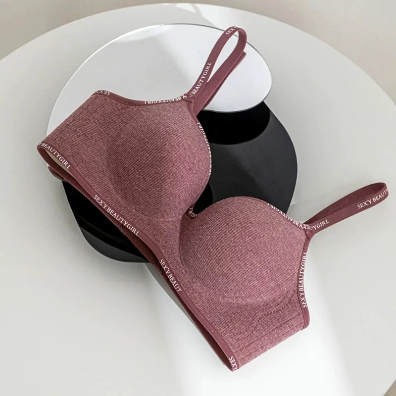 Bralette push-up z wyściółką regulowane ramiączka bez fiszbin Błękitny