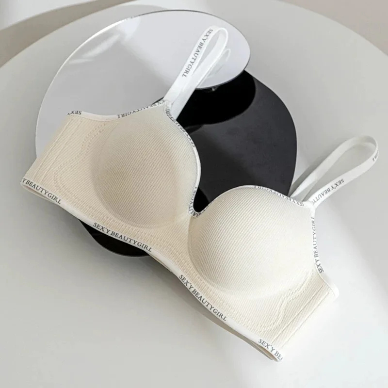 Bralette push-up z wyściółką regulowane ramiączka bez fiszbin Niebieski