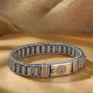 Bransoletka męska w stylu vintage na łańcuszku biżuteria Xhh hb167