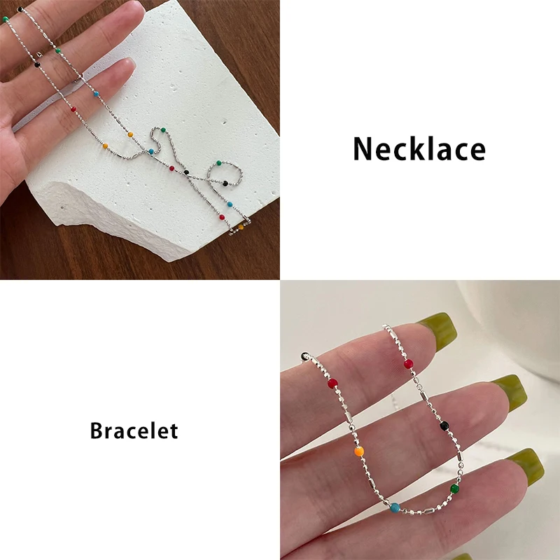 Bransoletka srebrna z kryształkami zestaw prezentowy Set
