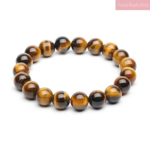 Bransoletka z tygrysiego oka, naturalny kamień, ręcznie robiona 8mm
