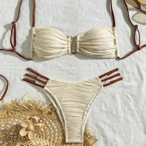Brazylijskie bikini damskie dwuczęściowe na lato Morela